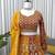 Mustard Yellow  Faux Georgette Lehenga set with Choli and dupatta with Dupatta