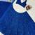 Royal Blue Georgette sequin & Thread Lehenga set with Choli and dupatta