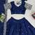 Navy Blue Chinon Silk Thread With sequin Lehenga set with Choli and dupatta
