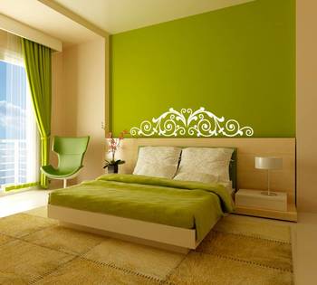 Artistic curve wall decal 1