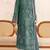 green faux georgette embroidered sequin suit
