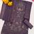 purple faux georgette embroidered sequin suit