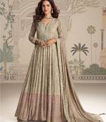 chiku georgette anarkali suit - full stitched free size