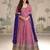 magenta georgette anarkali suit - full stitched free size