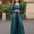 emerald georgette shrug suit - full stitched free size