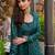emerald georgette shrug suit - full stitched free size
