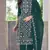 green chiffon embroidered sequin suit