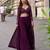 purple georgette shrug suit - full stitched free size