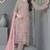 chiku faux georgette embroidered sequin suit