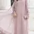 pink faux georgette embroidered sequin suit