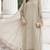cream faux georgette embroidered sequin suit