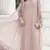 peach faux georgette embroidered sequin suit