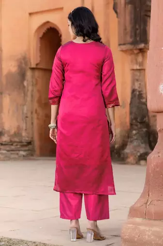 Traditional zari woven kurta set  with dupatta