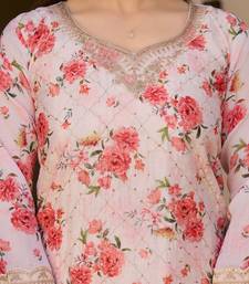 Ivory gulbahar floral kurta set