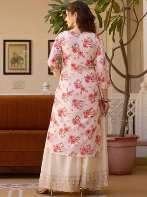 Ivory gulbahar floral kurta set 4