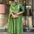 Emerald noor anarkali set