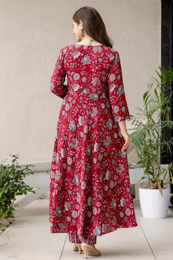 Ruby floral comfort kurta set