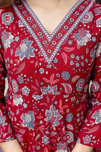Ruby floral comfort kurta set
