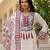 Muslin off white printed kurta set with dupatta