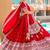 Red georgette lehenga choli with intricate embroidery work