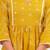 Mustard printed tussel cotton kurta with trousers & with dupatta