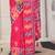 pink color woven work art silk blend saree