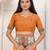 orange color woven work art silk blend saree