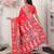 red color woven work art silk blend saree