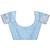 sky blue color woven work linen cotton saree