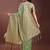 light green color woven work linen cotton saree