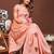 pink color woven work linen cotton saree