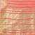 orange color stripe solid work orgenza saree