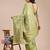 light green color woven work banarasi art silk saree
