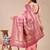 light pink & magenta color woven work banarasi art silk saree