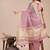 purple color plain zari border orgenza saree