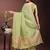 light green color plain zari border orgenza saree