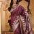 purple color zari woven banarasi art silk saree