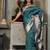 sea green color zari woven banarasi art silk saree
