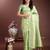 light green cotton woven work saree