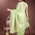 light green cotton woven work saree