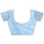 sky blue cotton woven work saree