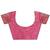 pink cotton woven work saree