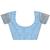 sky blue cotton woven work saree