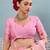 light pink color woven work art silk saree