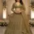 beige Georgette sequin Lehenga set with Choli and dupatta