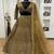 beige Georgette sequin Lehenga set with Choli and dupatta
