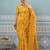 yellow color woven work art silk saree