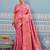 gajri color woven work art silk saree