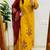 yellow embroidered cotton kurta pant with dupatta