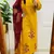 yellow embroidered cotton kurta pant with dupatta